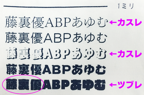 線幅だけでなく隙間にもご注意を!