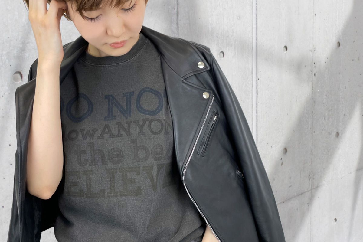 GOOD ON Tシャツ ピグメントプラック