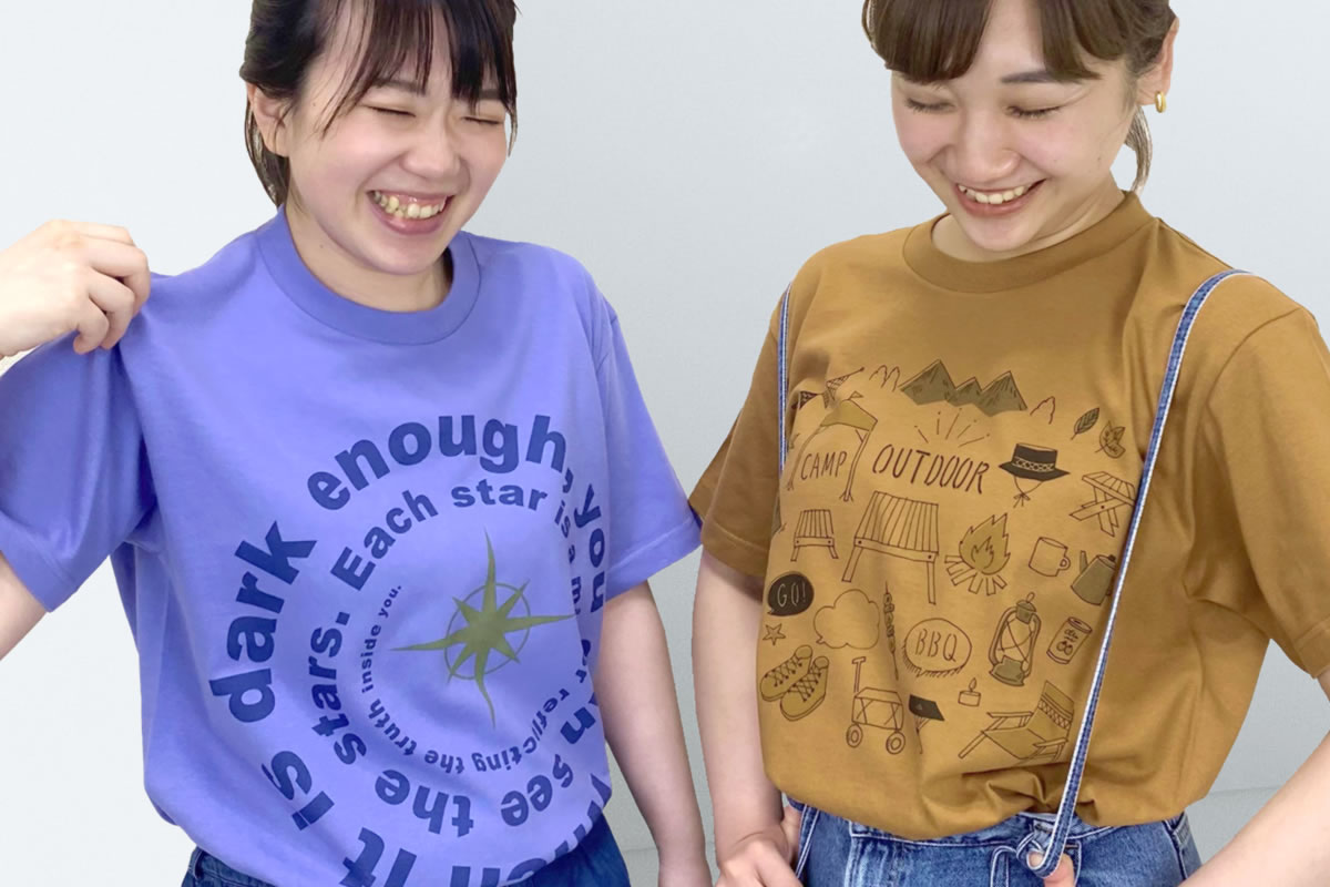 濃色カラーTシャツ×インクジェットプリント