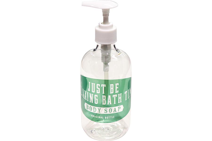 プッシュ式のプラスチックボトル500ml