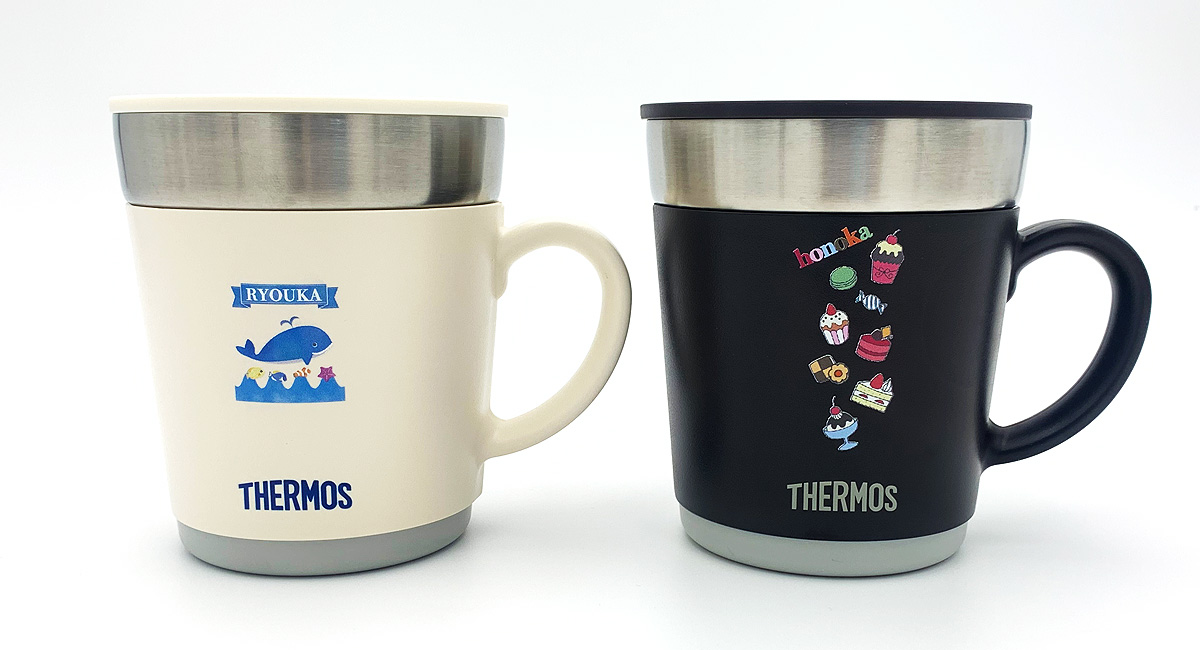 THERMOS保温マグにフルカラープリント