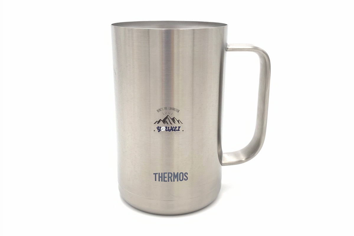 THERMOS真空断熱ジョッキにオリジナルデザインをプリントしよう！