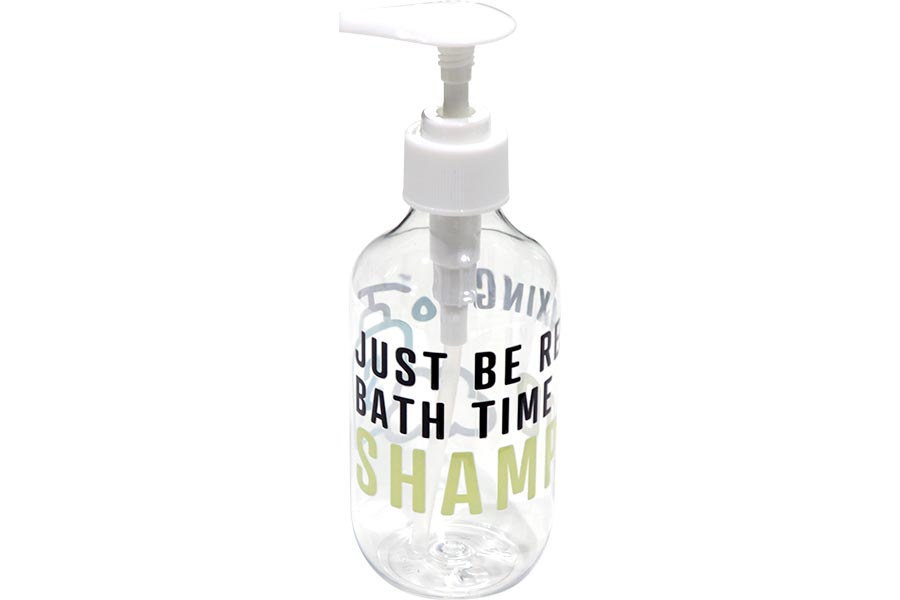 プッシュ式のプラスチックボトル300ml
