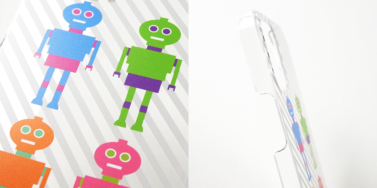 プリントアップとフチまでプリントされない部分の横並び